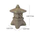 Japanese Solar Pagoda Garden Lantern with LED Light