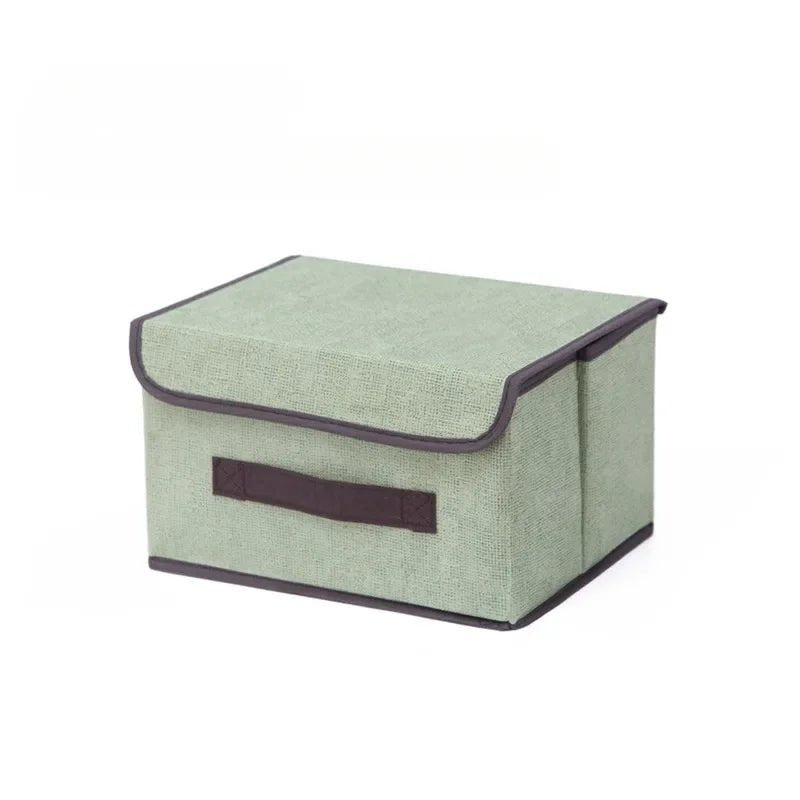 Foldable Storage Box with Lid – Fabric Organizer