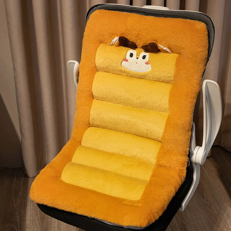 Plush Animal Back Support Cushion with Lumbar Pillow 5