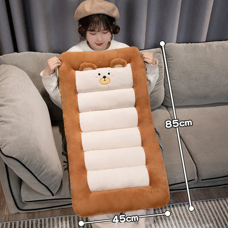 Plush Animal Back Support Cushion with Lumbar Pillow