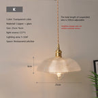 Glass Pendant Light with Copper Fixture 2