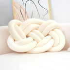 Knotted Velvet Throw Pillow – Modern Geometric Design