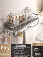 Suction Cup Bathroom Shelf – No Drill Wall Mounting in 3 Sizes 40 cm