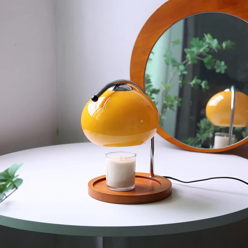 Candle Warmer Lamp with Adjustable Brightness Orange