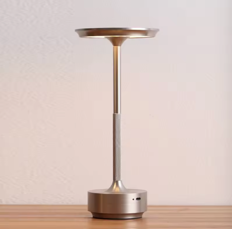 Rechargeable LED Table Lamp with Touch Control Starlight Silver