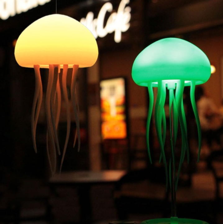 Jellyfish Pendant Light with Color-Changing LED