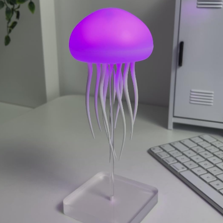 Jellyfish Pendant Light with Color-Changing LED