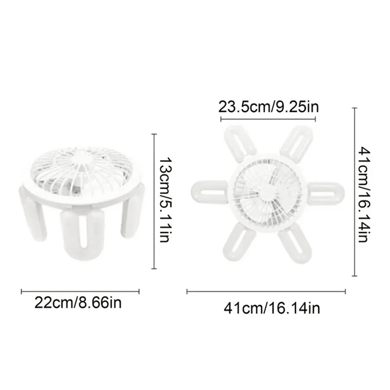LED Ceiling Fan with Integrated Light - 4-Speed Remote Control
