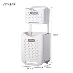 2-Tier Rolling Storage Basket Organizer