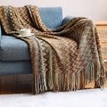 Bohemian Throw Blanket with Tassels