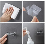 Premium Self-Adhesive Hooks – No Drilling, Extra Storage