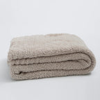 Minimalist Knit Throw Blanket - Ultra Soft Microfiber