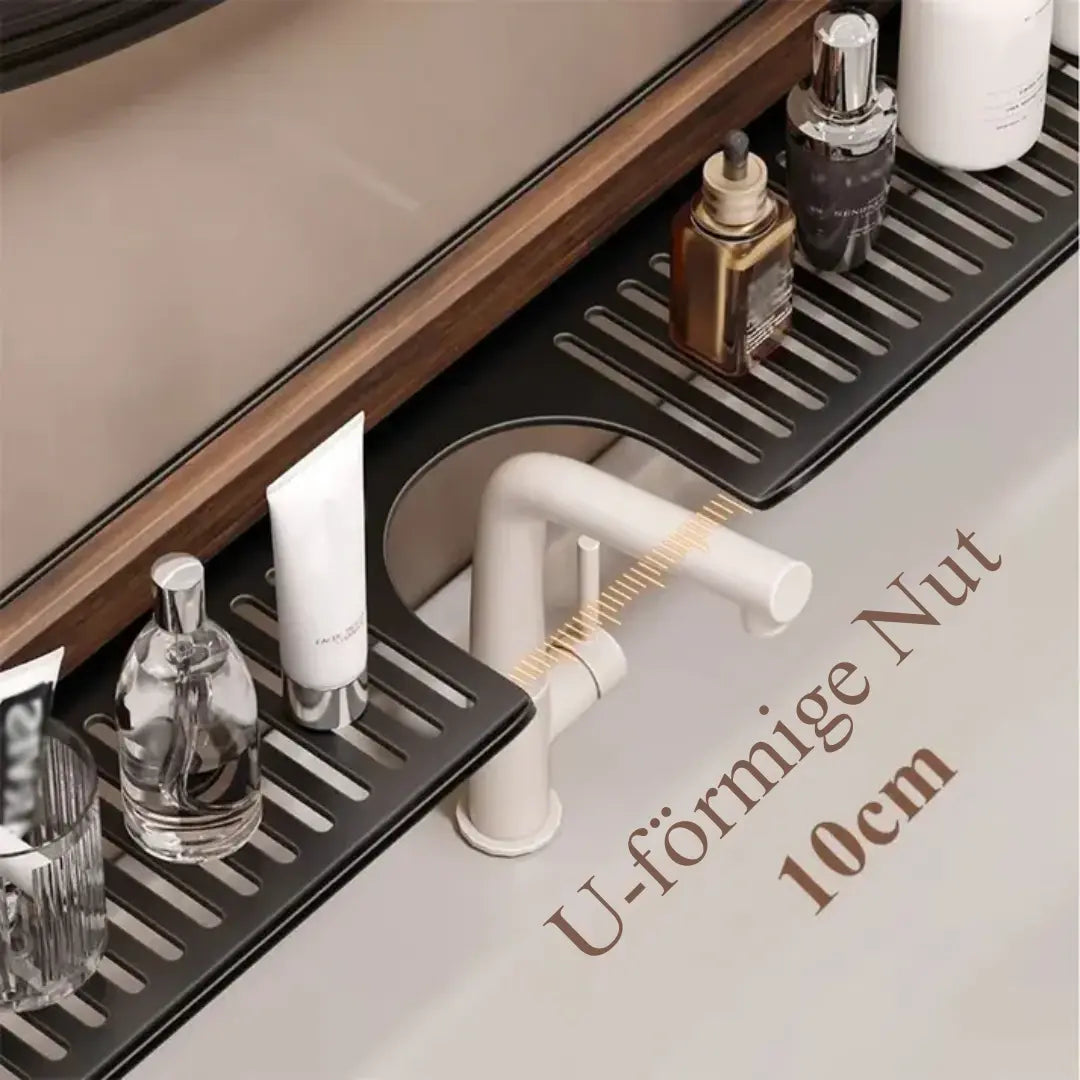 Sink Shelf Made of Walnut Wood – Organization Without Drilling