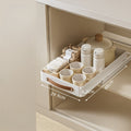 Pull-Out Kitchen Drawer Organizer with Smooth Glides Disc Holder