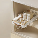 Pull-Out Kitchen Drawer Organizer with Smooth Glides Disc Holder