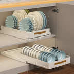 Pull-Out Kitchen Drawer Organizer with Smooth Glides