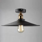 Industrial Ceiling Light with Edison Bulb 11.8 in