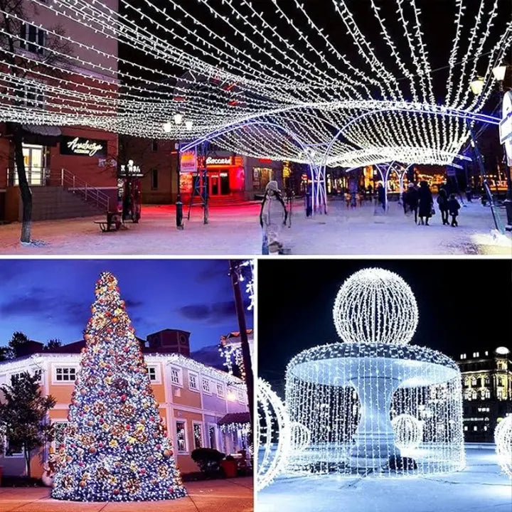 LED Christmas Tree String Lights – Sparkling & Safe Holiday Lighting