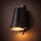 Modern Outdoor Wall Light with Warm LED Black