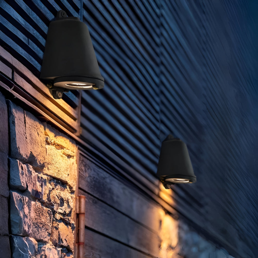 Modern Outdoor Wall Light with Warm LED