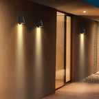 Modern Outdoor Wall Light with Warm LED