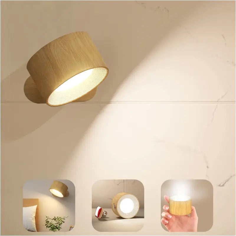 360° Swivel LED Wall Light with Touch Control