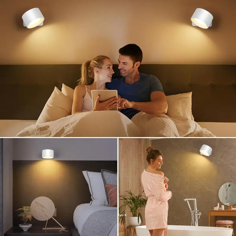 360° Swivel LED Wall Light with Touch Control