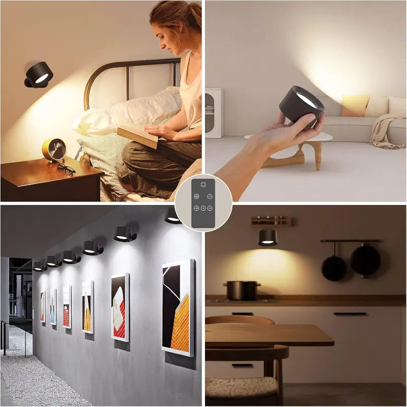 360° Swivel LED Wall Light with Touch Control