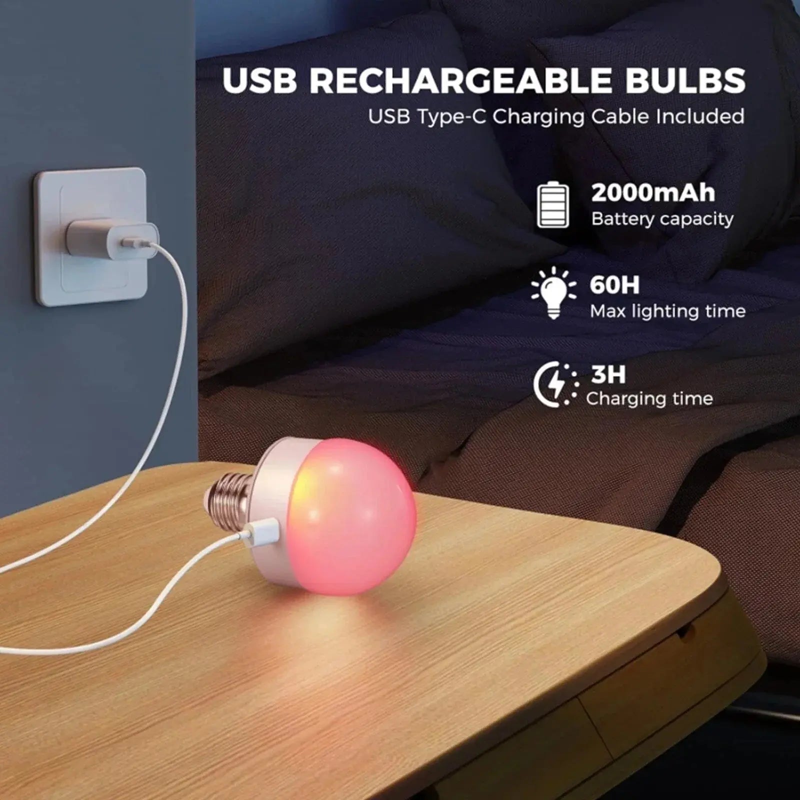 RGB LED Bulb with Remote Control