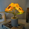 LED Sunflower Night Light with Rechargeable Battery