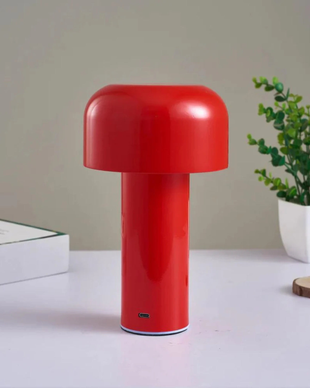 Modern Mushroom Table Lamp with Bell-Shaped Shade