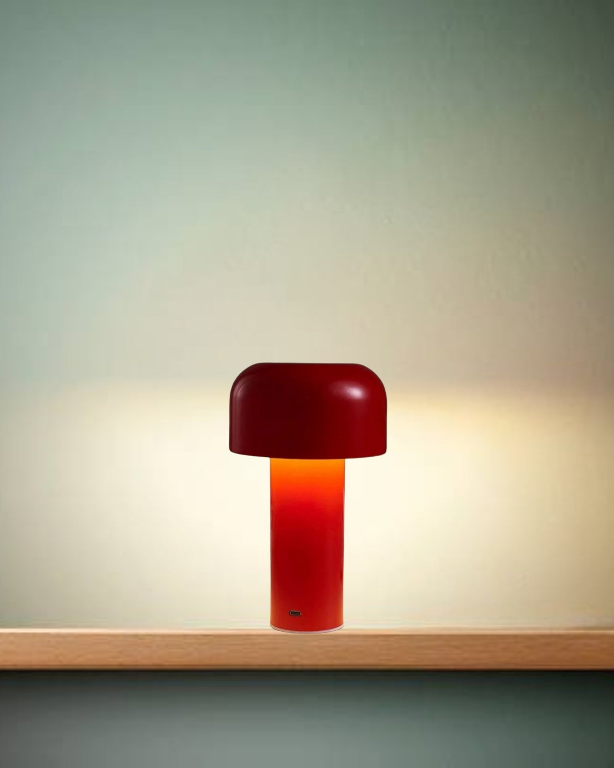 Modern Mushroom Table Lamp with Bell-Shaped Shade
