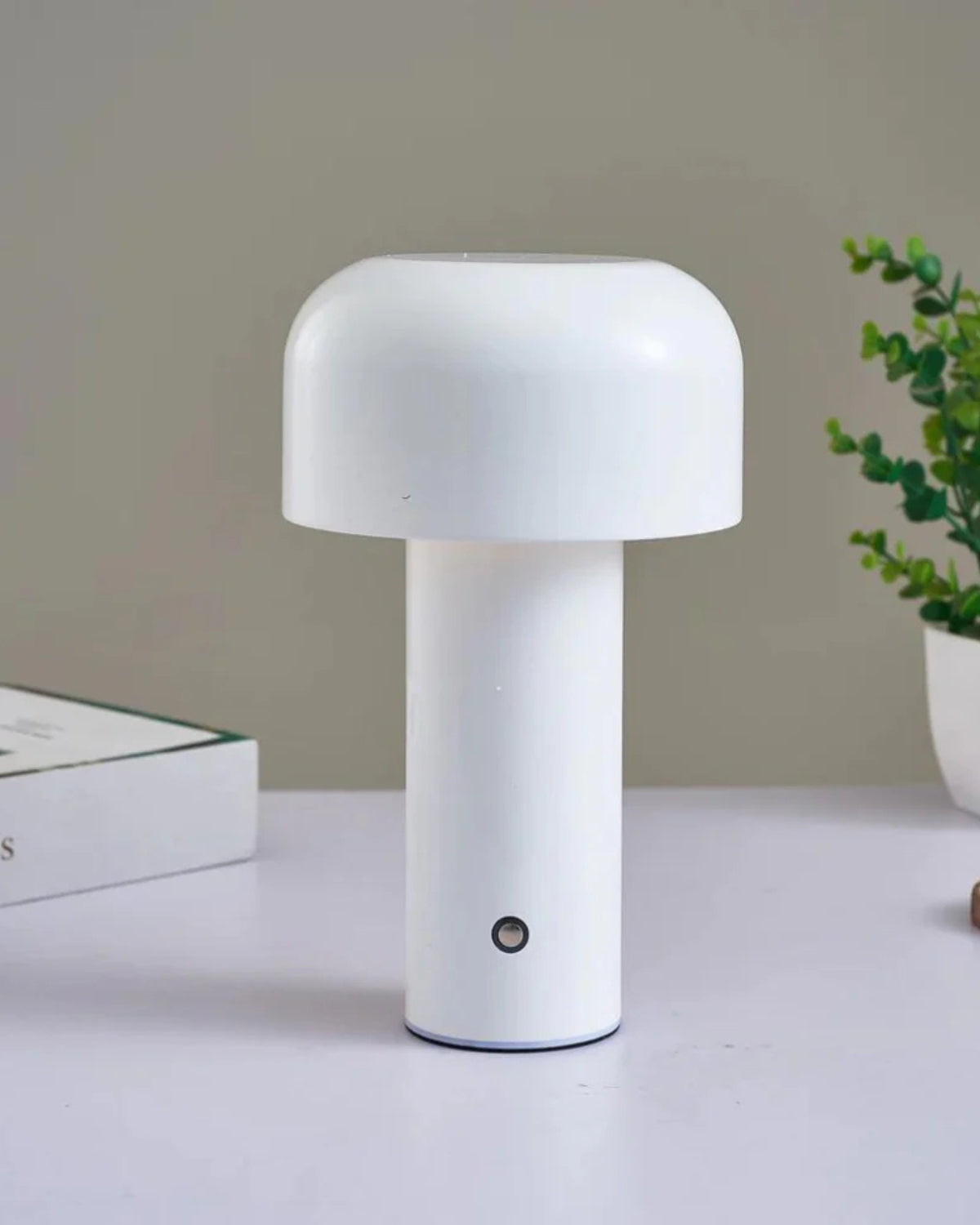 Modern Mushroom Table Lamp with Bell-Shaped Shade