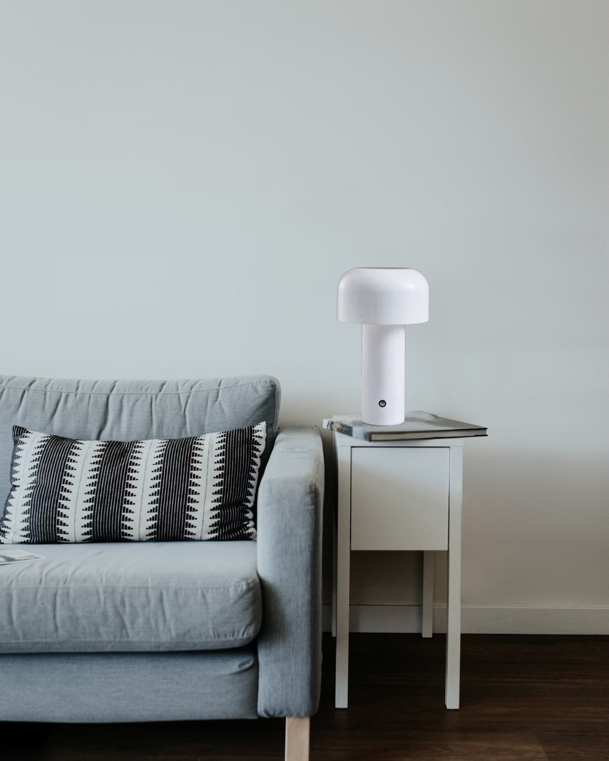 Modern Mushroom Table Lamp with Bell-Shaped Shade