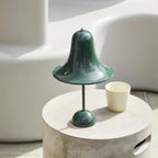 Rechargeable LED Bell Table Lamp with Touch Dimmer Green