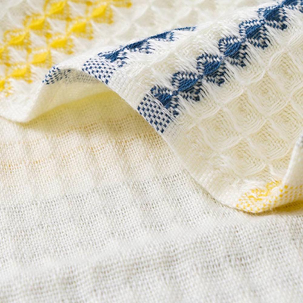 Cotton Bath Towel with Honeycomb Weave