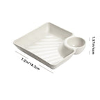Dip Plate with Integrated Sauce Compartment – No More Mess