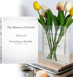 Clear Acrylic Book Vase – Transparent Flower Display