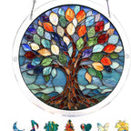 Acrylic Window Catcher with Stained Glass Design