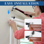 No-Drill Curtain Rod Brackets for Heavy Drapes