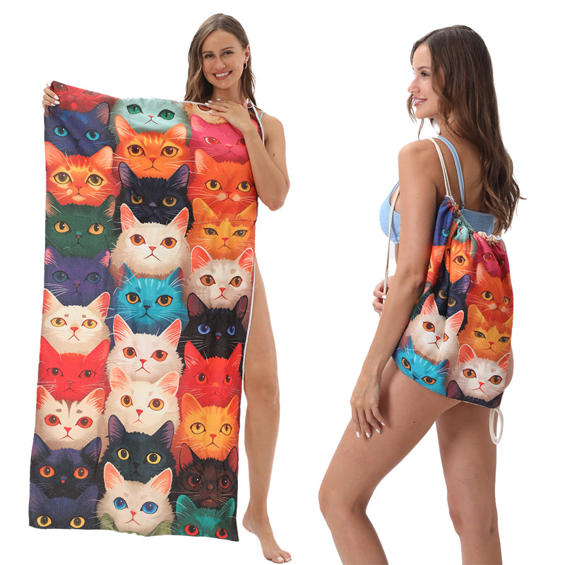 Beach Towel Backpack – 2-in-1 Convertible Design
