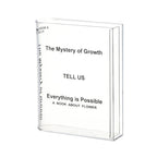 Clear Acrylic Book Vase – Transparent Flower Display