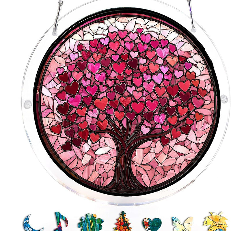 Stained Glass Sun Catcher - Shatterproof Acrylic Window Art