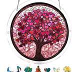 Acrylic Window Catcher with Stained Glass Design