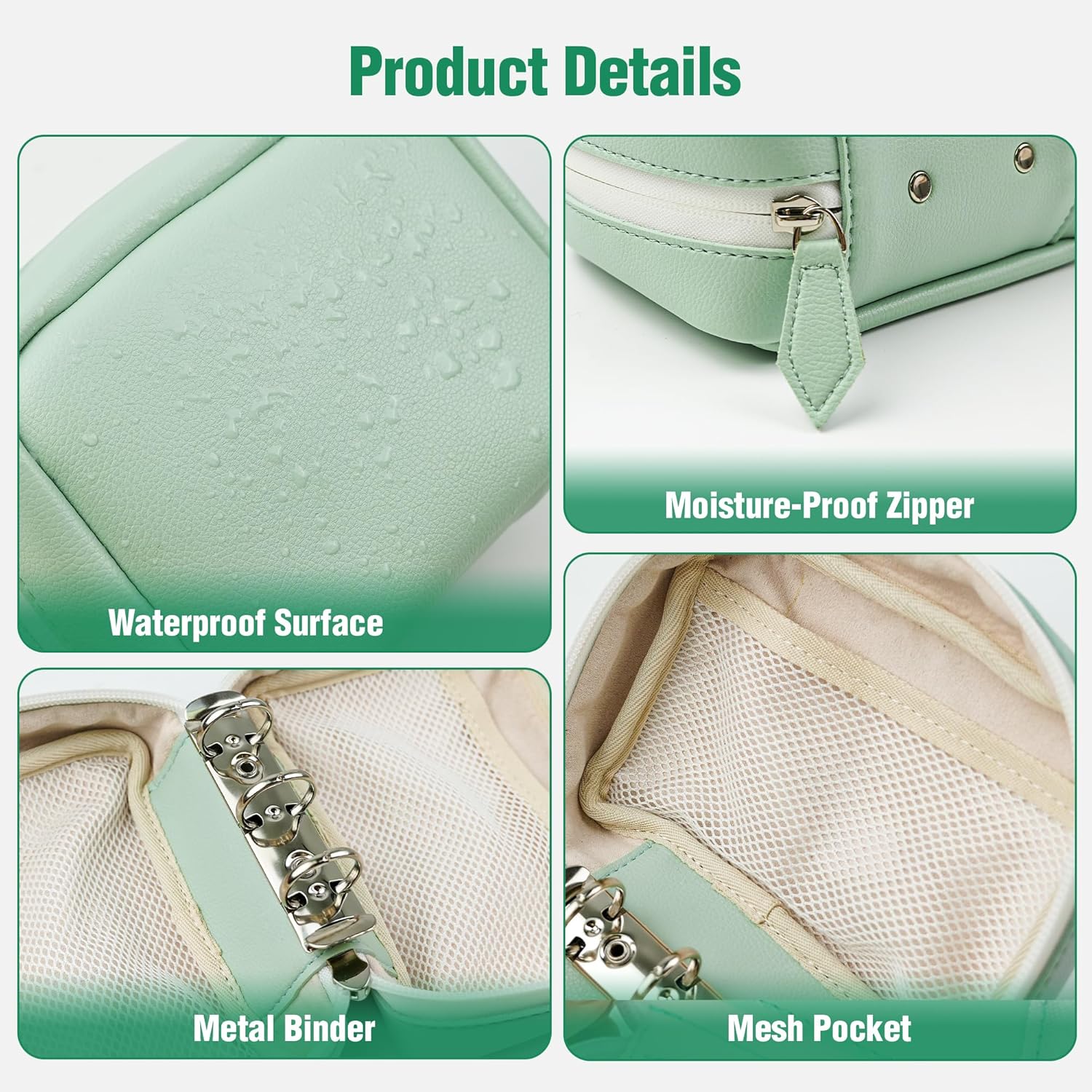 Waterproof Pill Organizer with 14 Removable Pouches