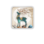 Wall-Mounted Storage Box with Sunset Artwork