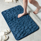 Memory Foam Bath Mat with Pebble Design