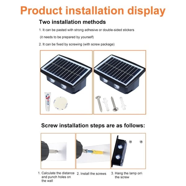 Solar Wall Light with Motion Sensor – Automatic Outdoor Lighting