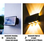 Solar Wall Light with Motion Sensor – Automatic Outdoor Lighting