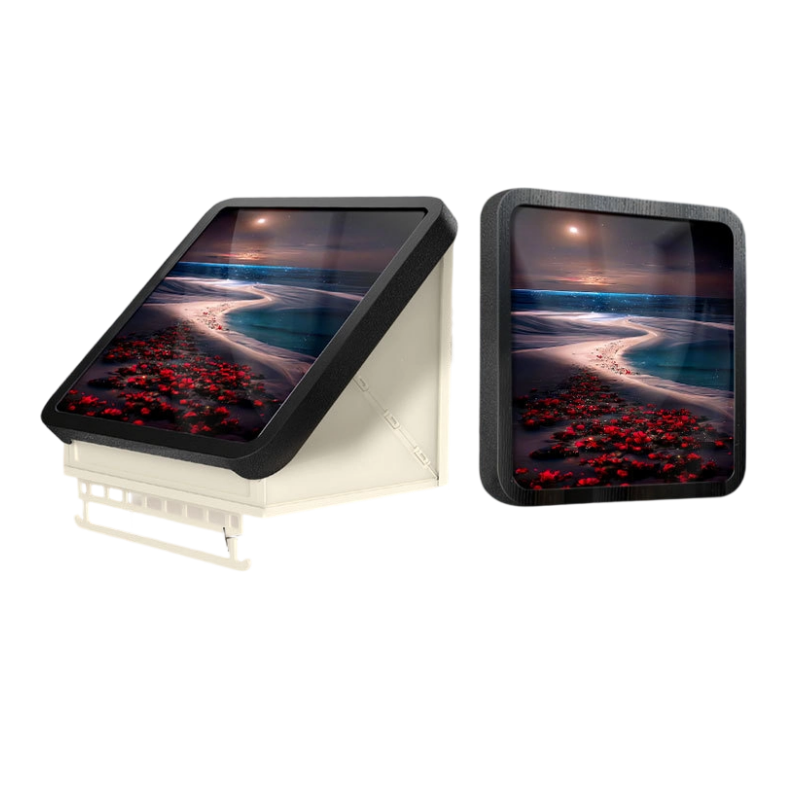 Wall-Mounted Storage Box with Sunset Artwork